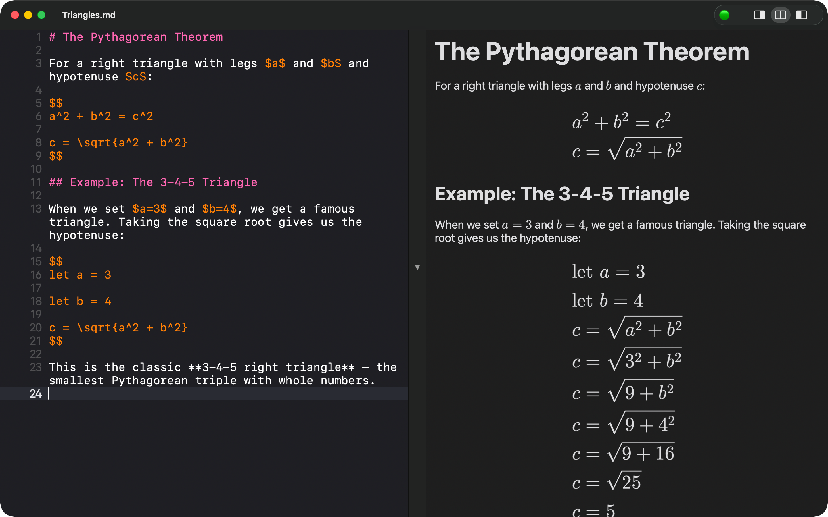 MathDown - Markdown LaTeX Docs