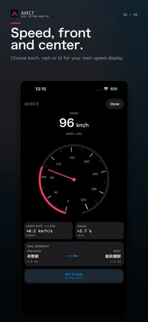 AVECT Train Speed Monitor screenshot 2