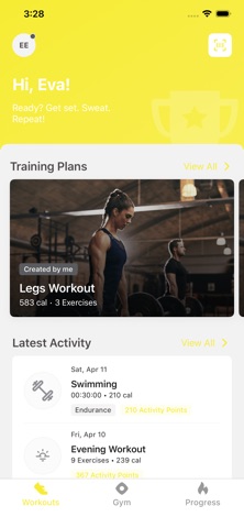 Purlife Fitness iPhone screenshot