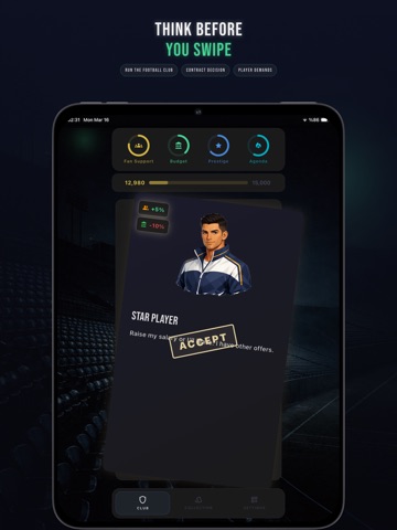 Chairman Card: Club Management iPad screenshot