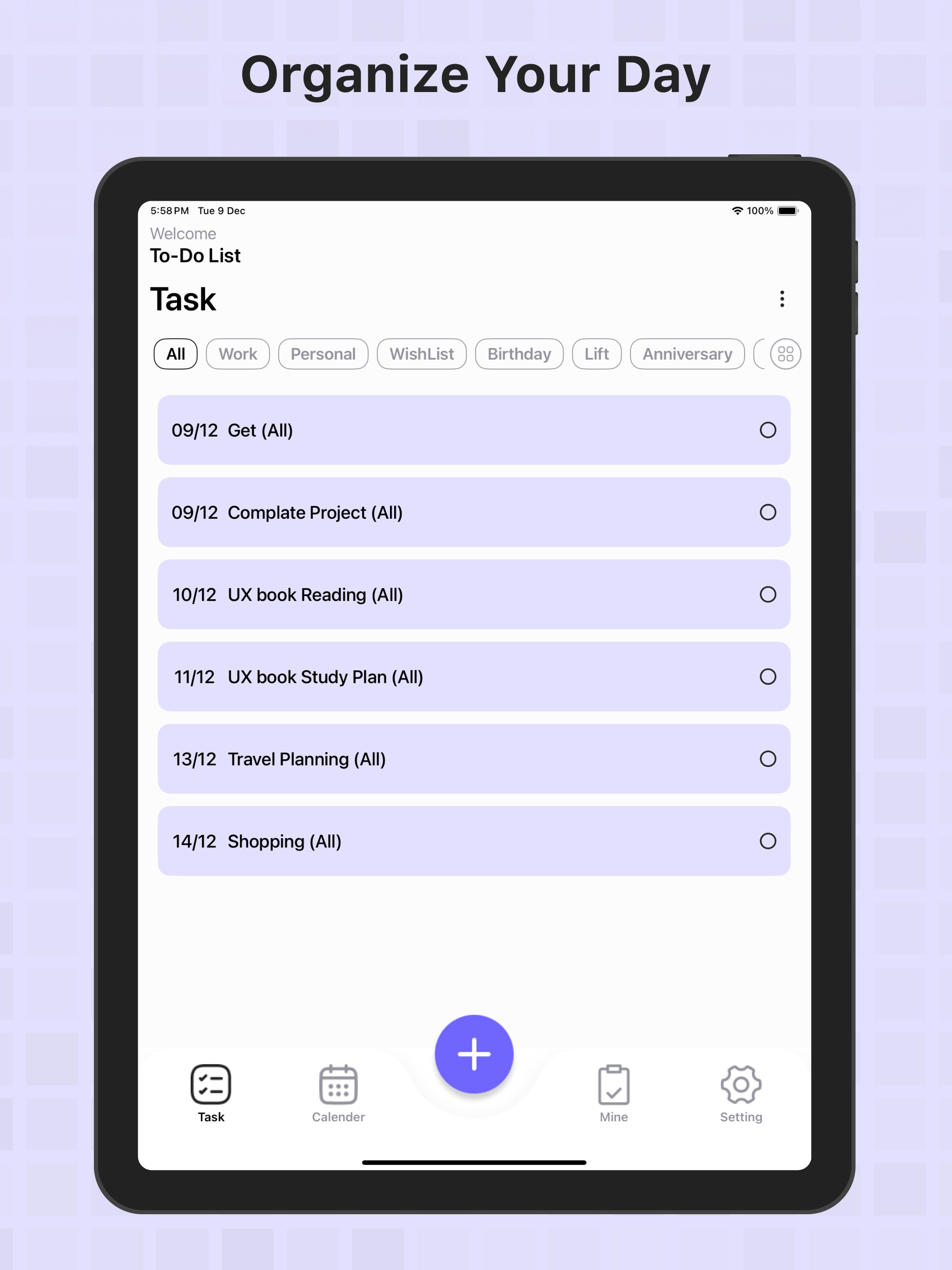 To-Do List - Schedule Planner