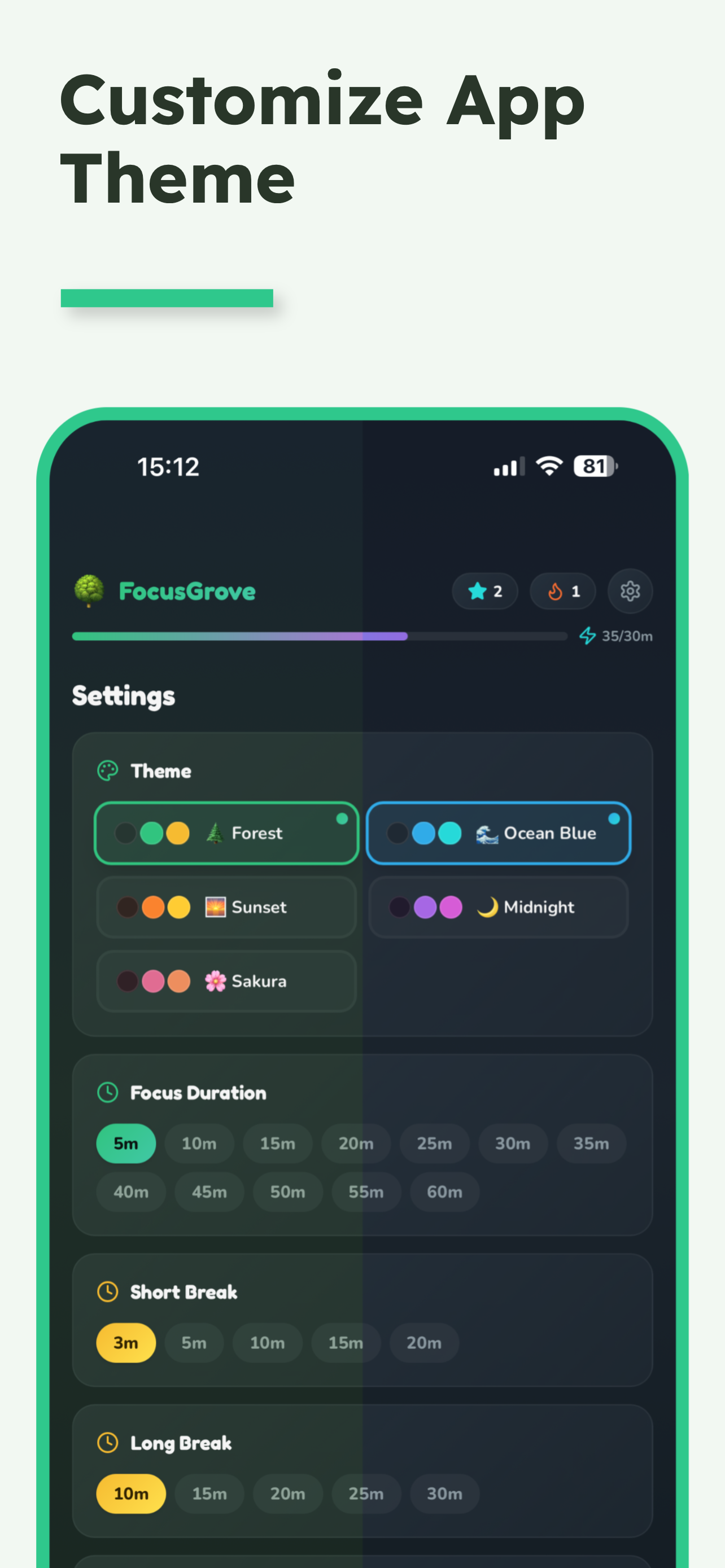Focus Grove - Pomodoro Timer