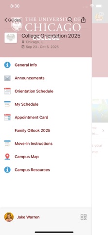 UChicago Guides iPhone screenshot