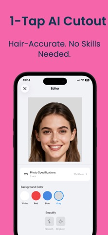 Passport Photo:ID Print App AI iPhone screenshot