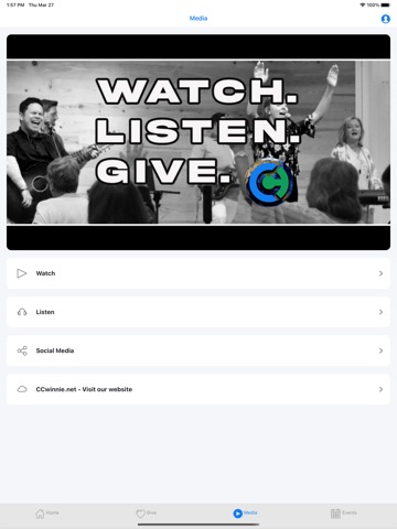 Cornerstone Church Winnie TX iPad screenshot