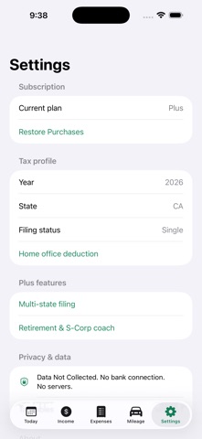 Gig — 1099 Tax Tracker Screenshot 6 of 6