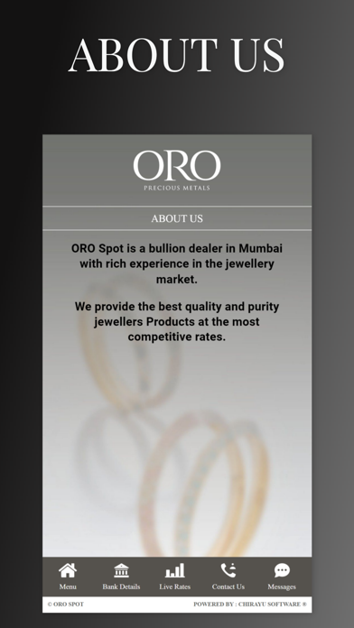 ORO Spot Screenshot
