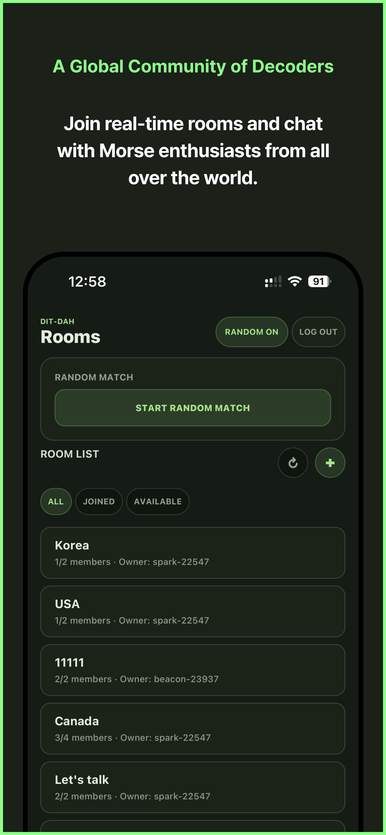 Ditdah - Learn & Chat Morse