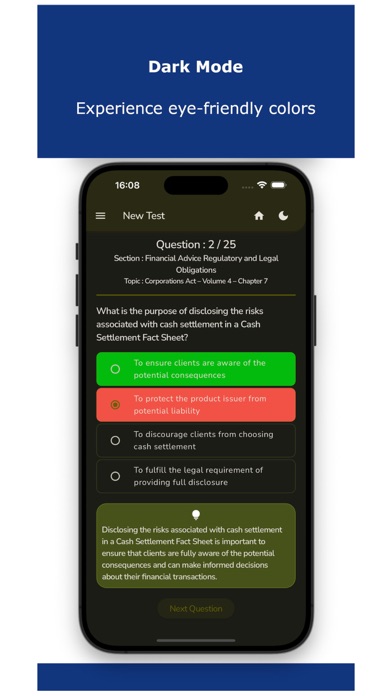 Financial Adviser Exam Test Screenshot