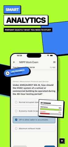 NRPP Radon Measurement Exam iPhone screenshot