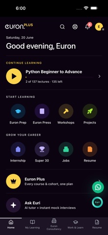 Euron - Your Learning App screenshot