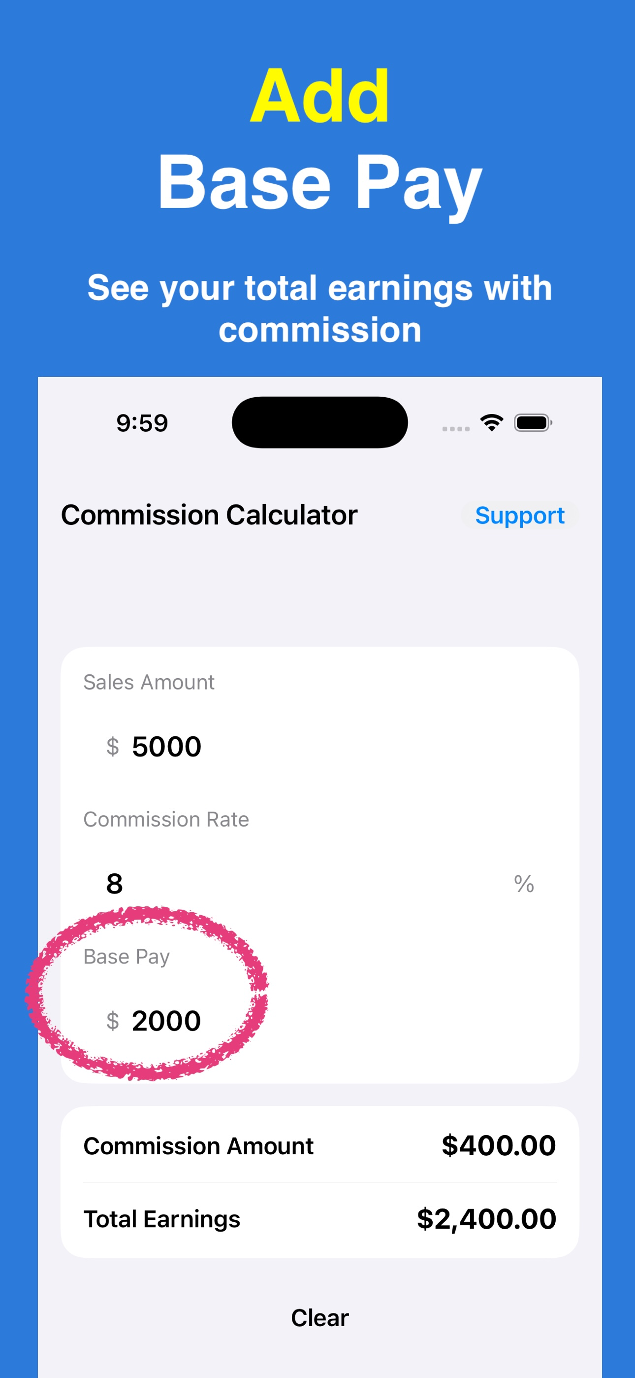 Simple Commission Calculator screenshot 3