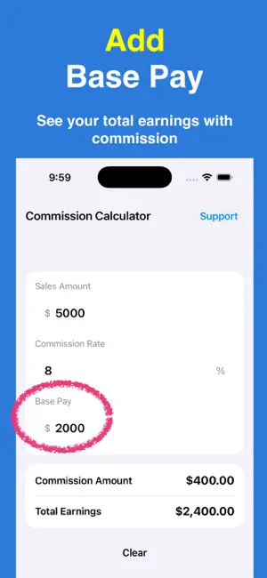Simple Commission Calculator screenshot 3