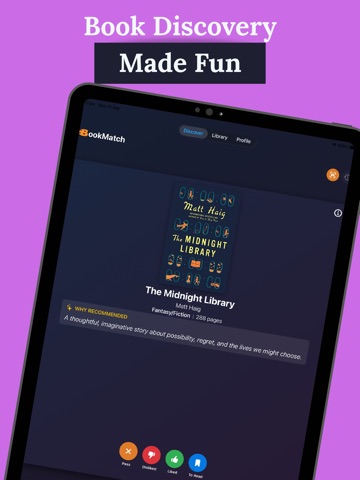 BookMatch: Book Recommender iPad screenshot 2