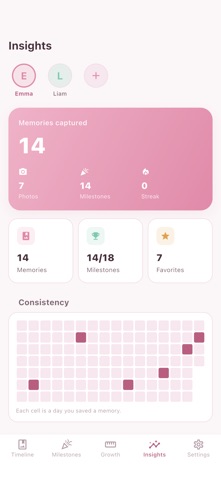 Lilibee: Baby Milestones screenshot