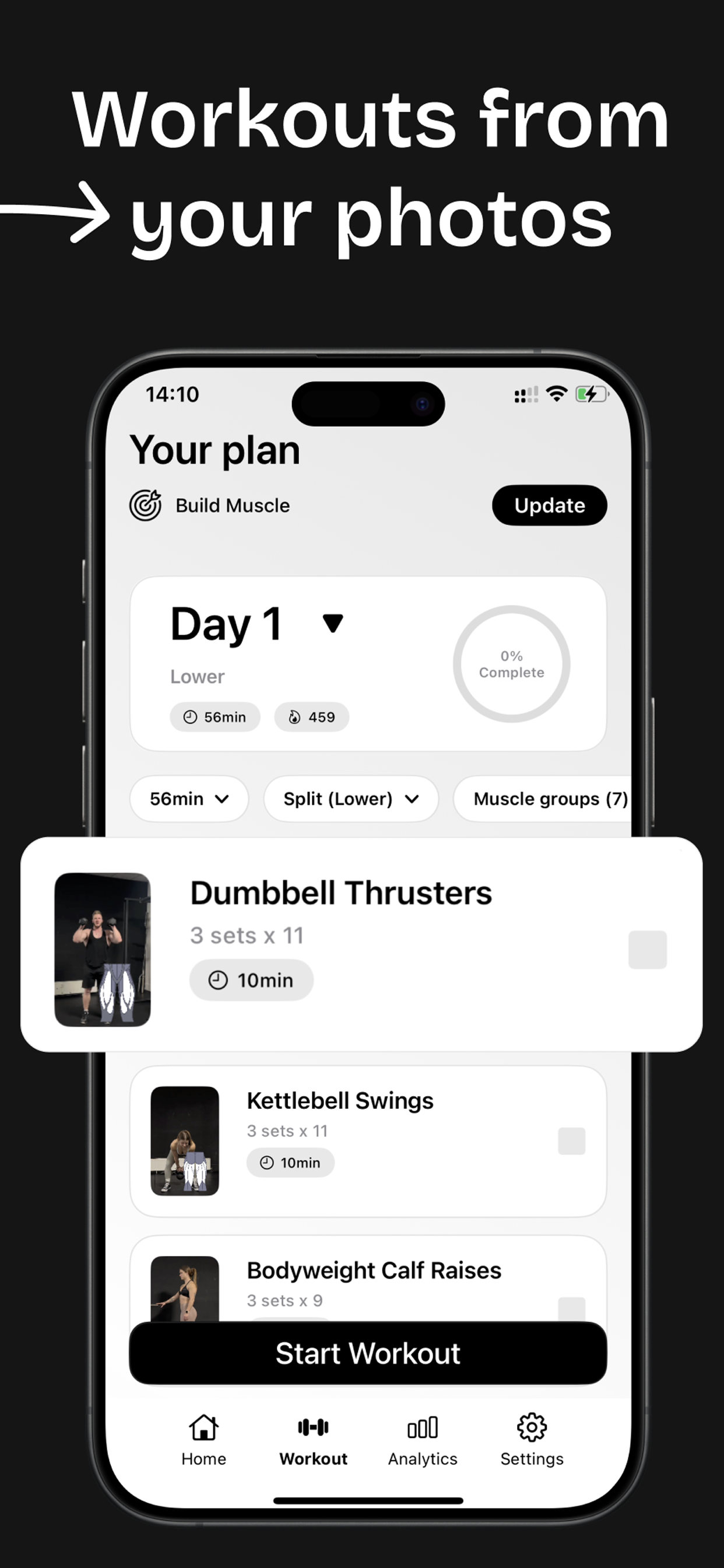 uFit AI: Gym & Fitness Planner screenshot 4