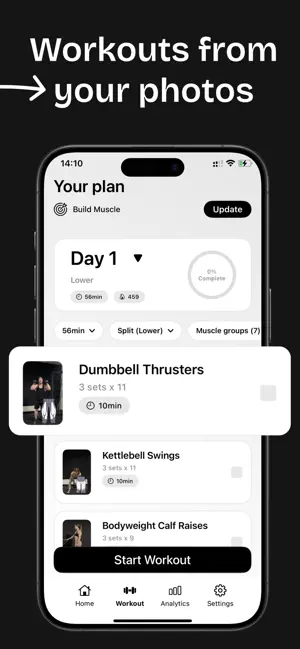 uFit AI: Gym Workout Planner screenshot 4