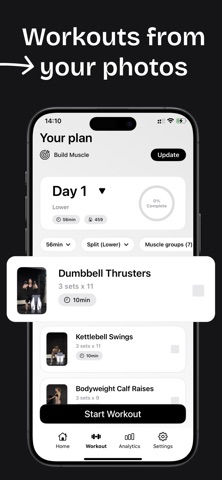 uFit AI: Gym & Fitness Planner screenshot