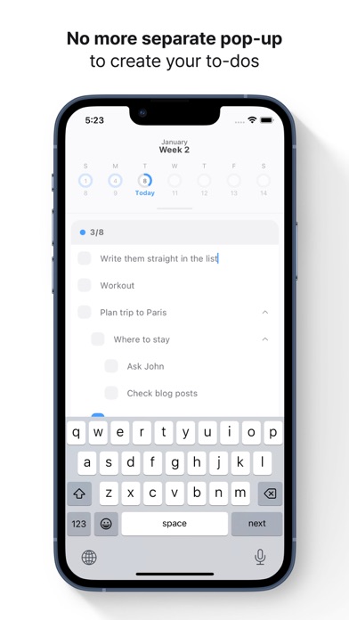 Screenshot #2 pour artina - To-do & Calendar