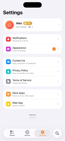 Repetti - The Chores List App Screenshot 5 of 6