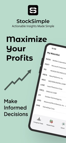 StockSimple: AI Stock Analysis iPhone screenshot