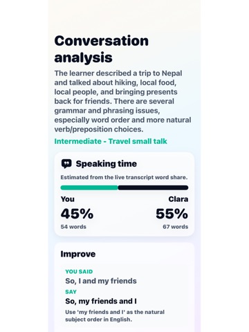 WellSpeak: English Speaking iPad screenshot