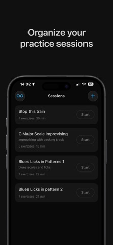 GuitarPal-Structured Practice iPhone screenshot