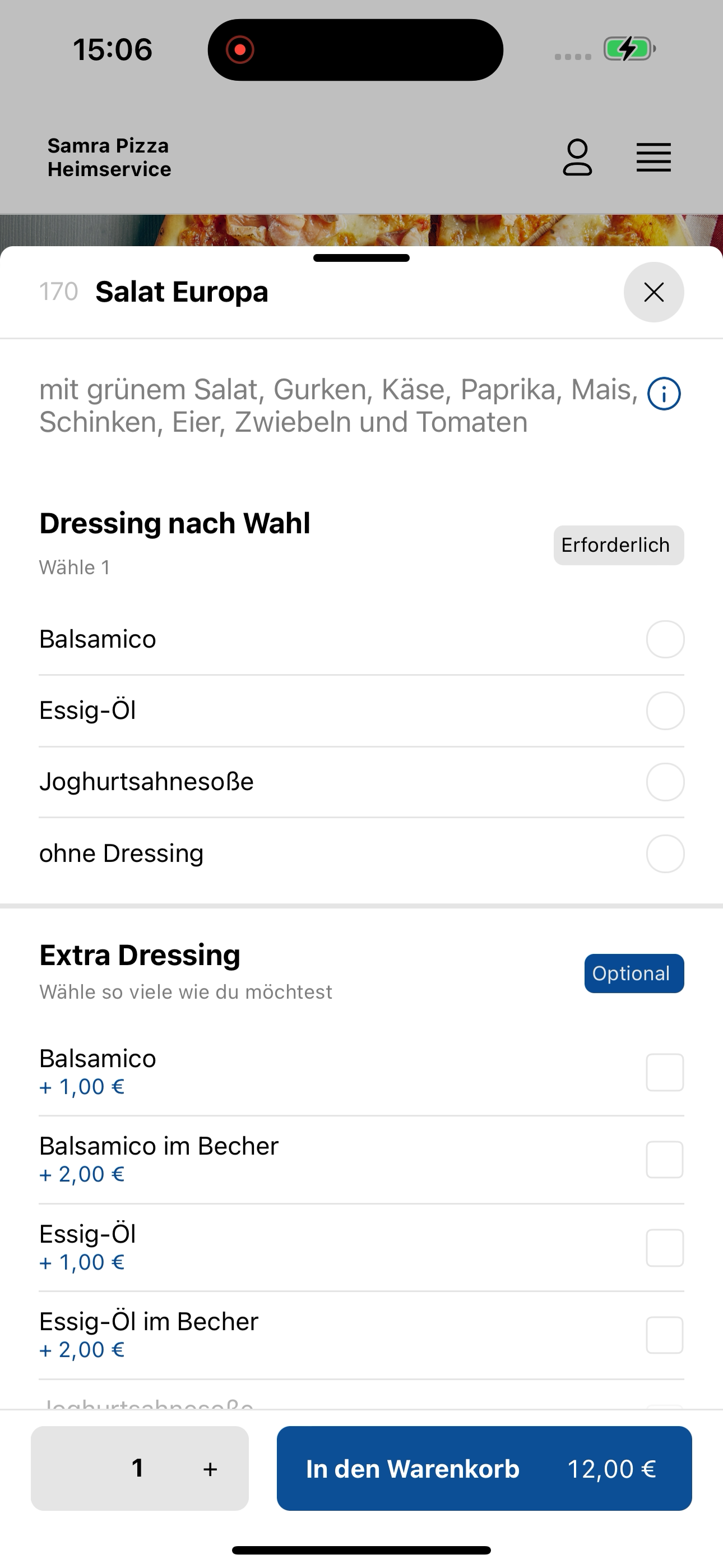 Samra Pizza Heimservice screenshot 4