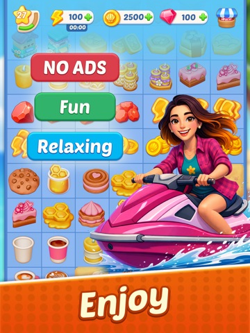 Seaside Secrets: Merge & Story iPad screenshot