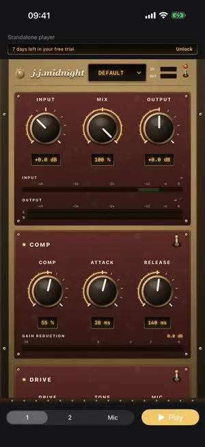J.J.Midnight AUv3 Plugin screenshot 1