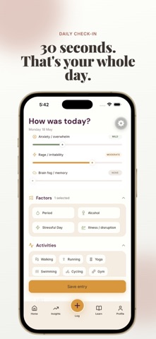 Sulu: Perimenopause Tracker Screenshot 1 of 5