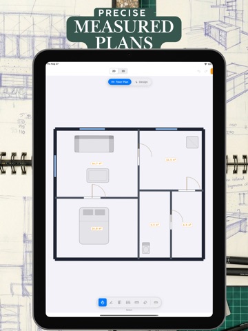 Floor Plan: Room Scanner iPad screenshot