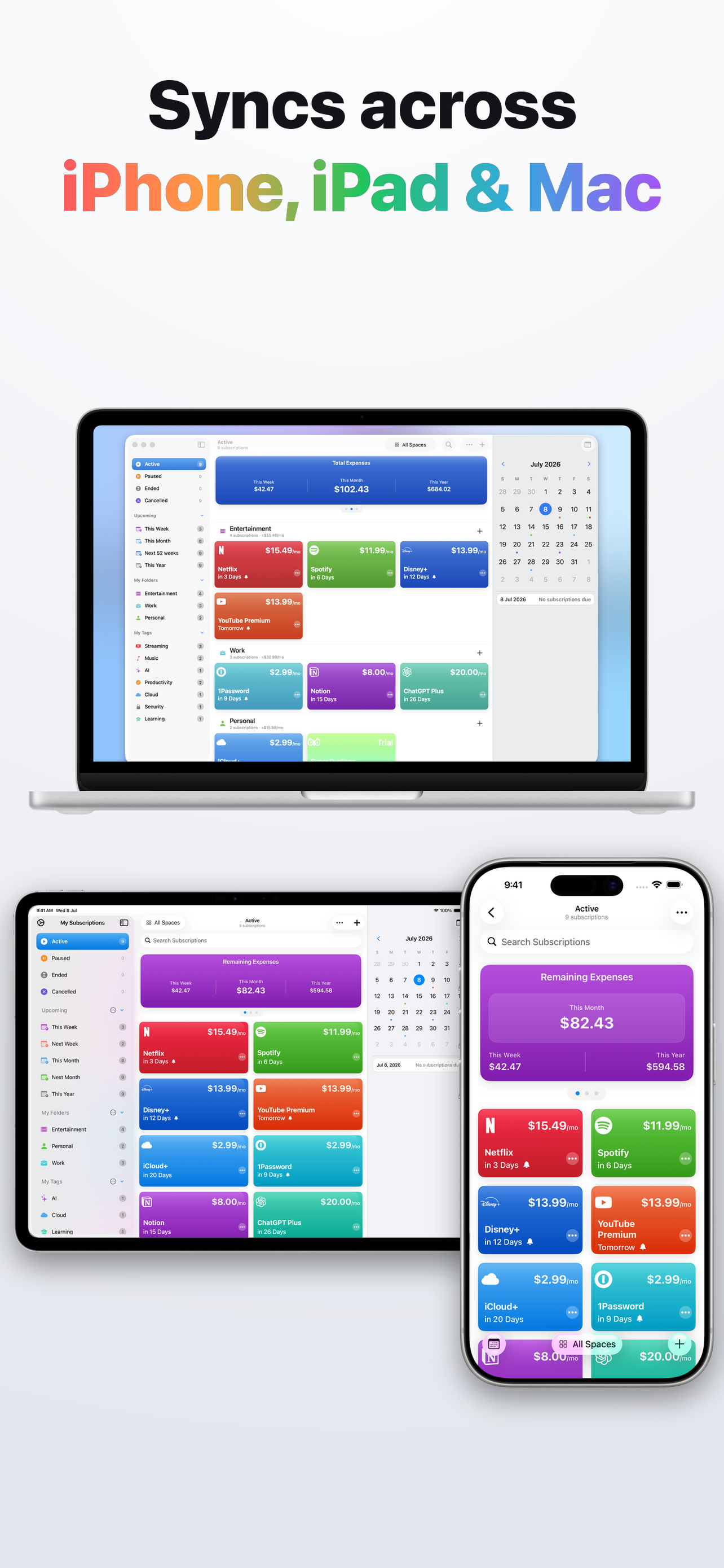 Subscription & Bills: Subtrack screenshot 9