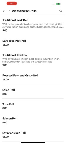Vietz Eatery iPhone screenshot