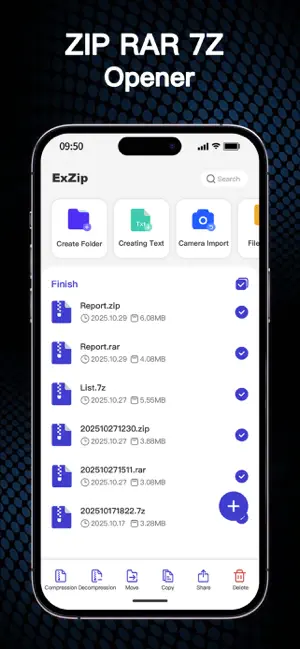 Zip, RAR, 7z File Extractor iPhone screenshot 2