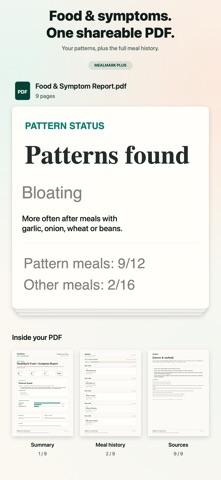 MealMark: IBS Food Diary iPhone screenshot