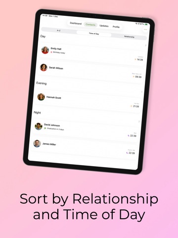Linkt Personal CRM iPad screenshot