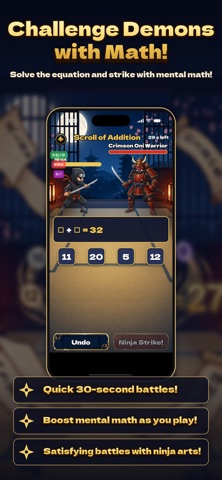 Calc Ninja - Mental Math Duel screenshot 1
