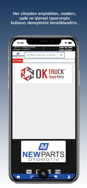 NewParts Otomotiv B2B screenshot 2