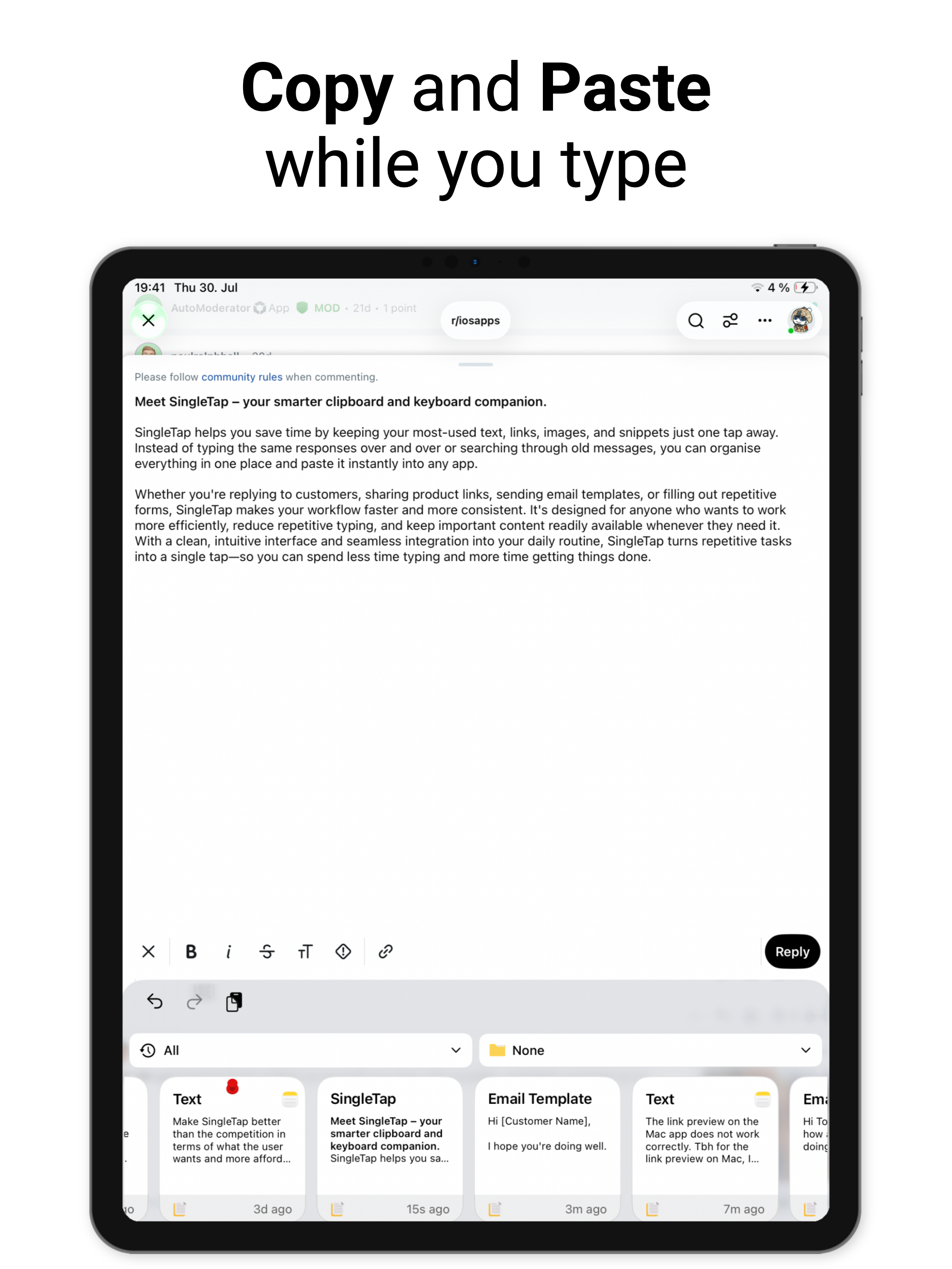 Clipboard Manager - SingleTap screenshot 10