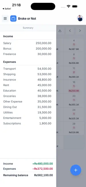 Broke or Not - Budget Planner screenshot 2