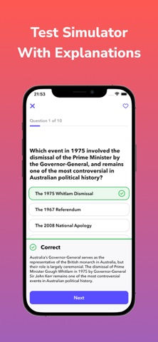 AU Citizenship Test Prep 2025 screenshot