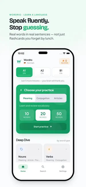 Vocabulary Flashcards: Wordrio screenshot 1
