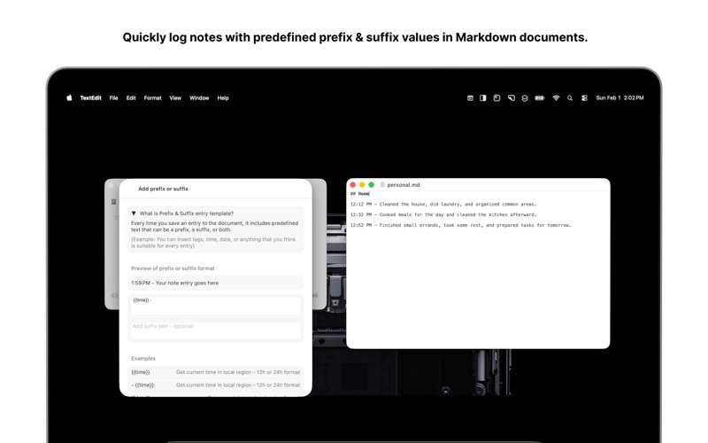 Quick Capture - Markdown notes iPhone screenshot