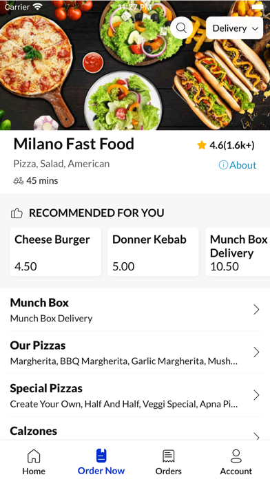 Milano Fast Food Birmingham Screenshot