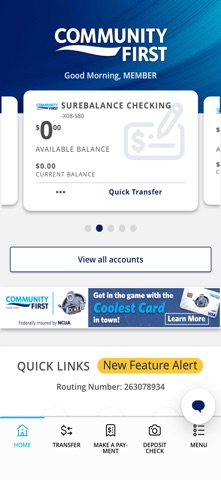 Community First CU of Florida iPhone screenshot