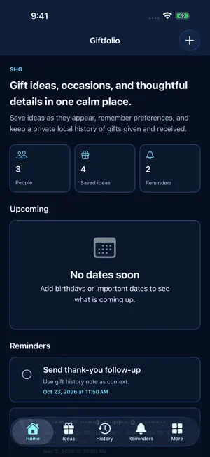 Giftfolio: Gift Planner screenshot 2