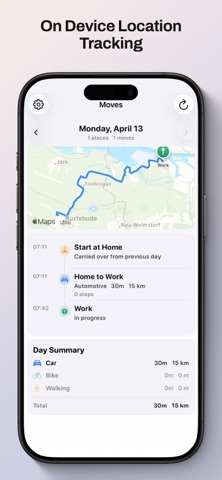 Moves - daily log Screenshot 1 of 4