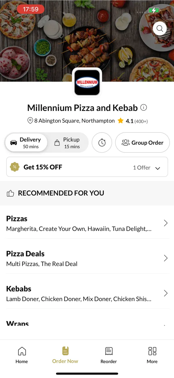 Screenshot #2 pour Millennium Pizza and Kebab