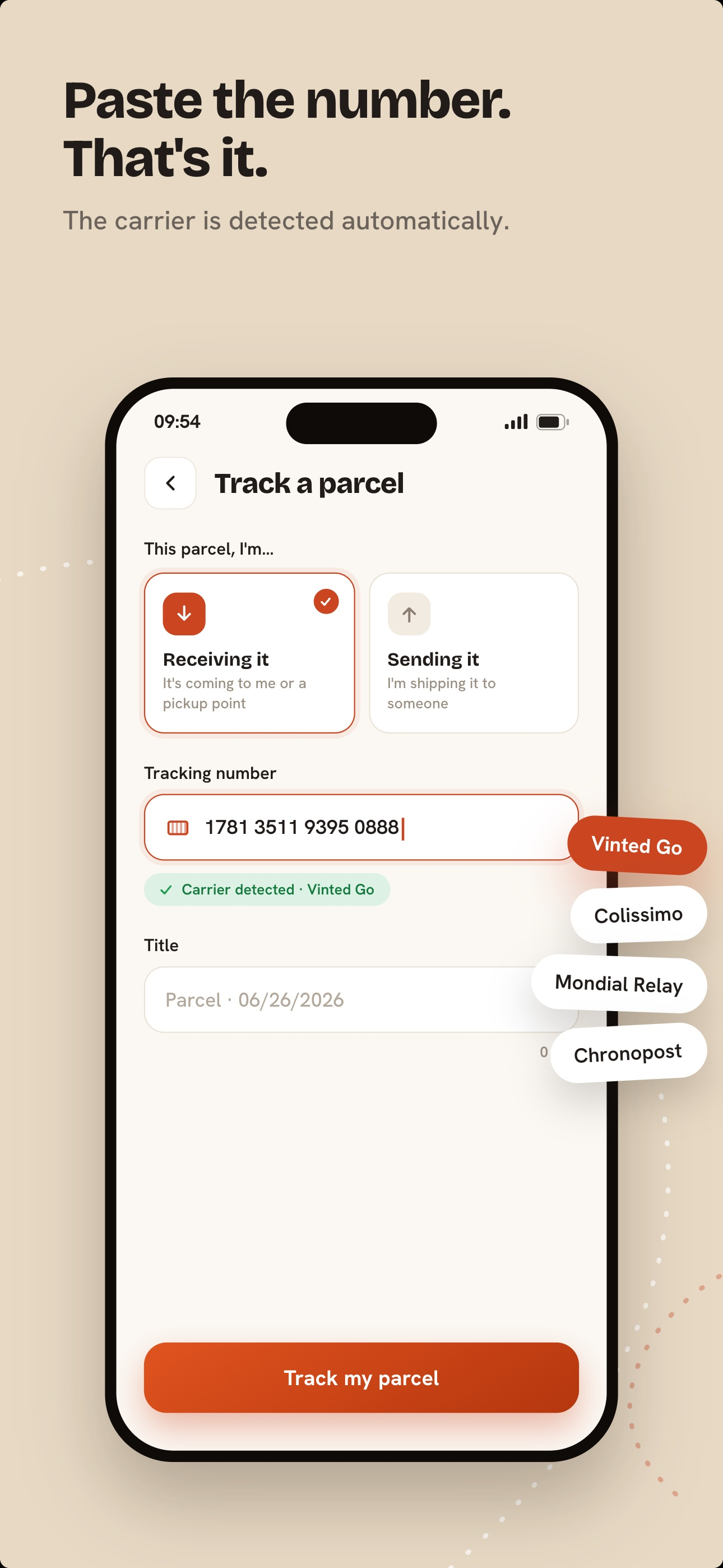 TrackNow - Suivi de colis screenshot 3